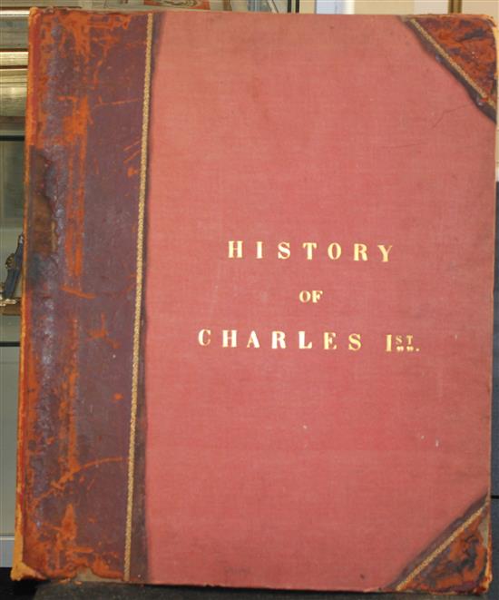 Englands Royal Pattern or The History of Charles I, After Van Dyck, Tillemans, Parrocel, Angelis and others, overall 23 x 19in.